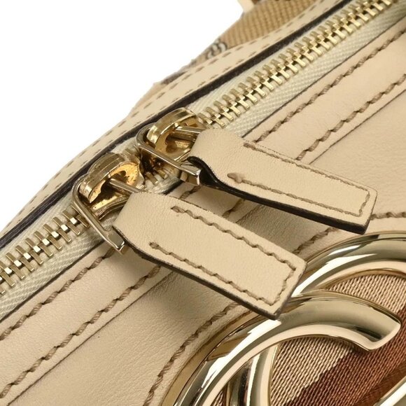 Gucci Beige Canvas Interlocking Handbag 170009 001364 177566 - Picture 6 of 9